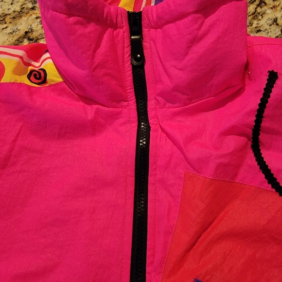 Vintage Retro Neon Obermeyer Ski Shell Jacket - Picture 3 of 10